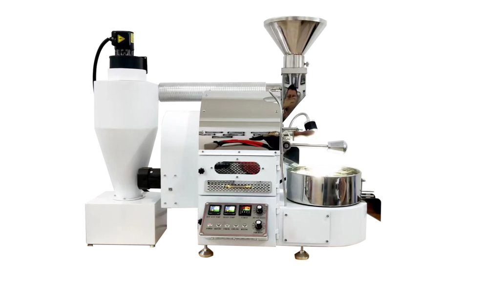 white-color-coffee-roaster
